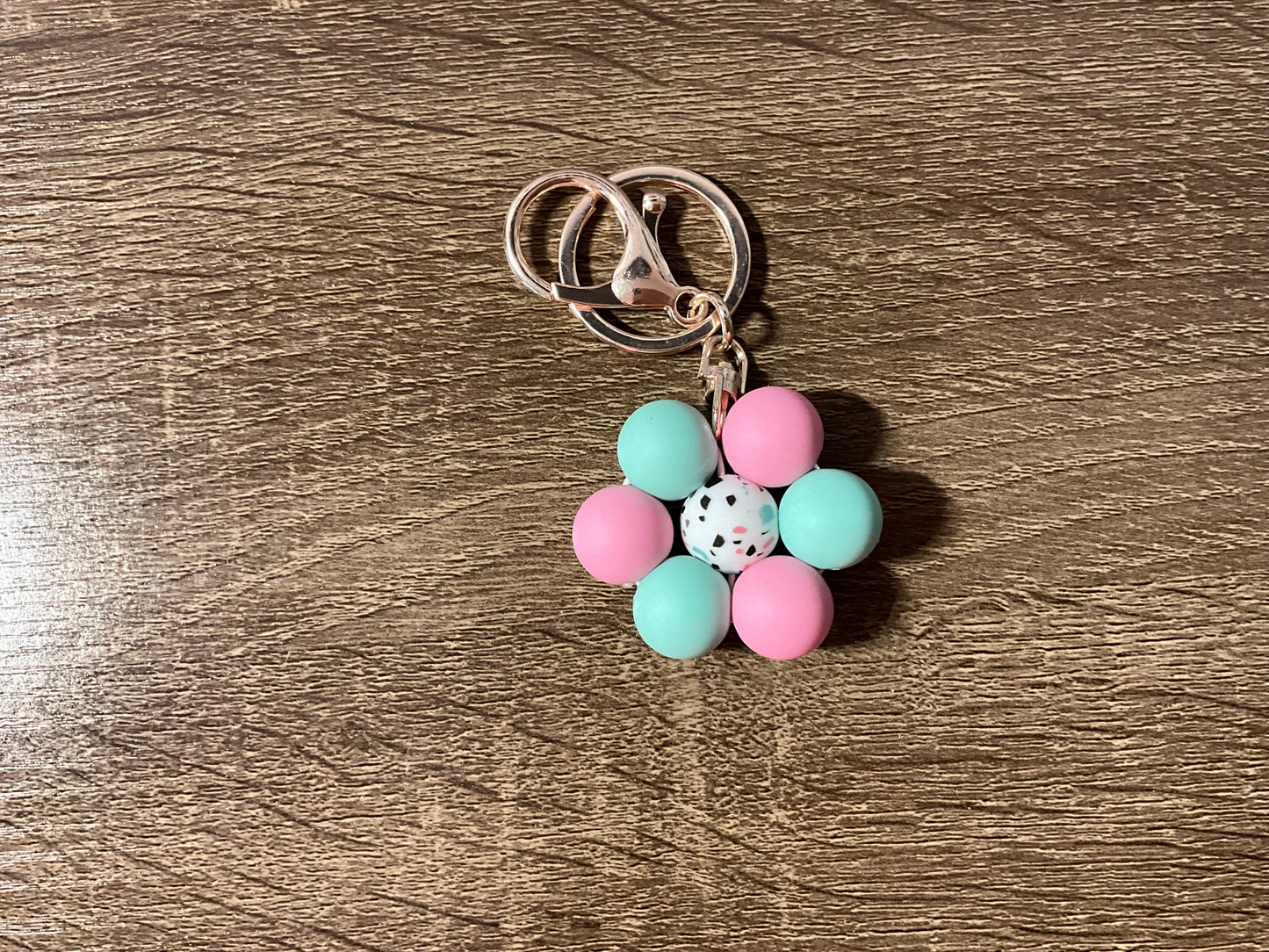 Cotton Cany Flower Key Chain