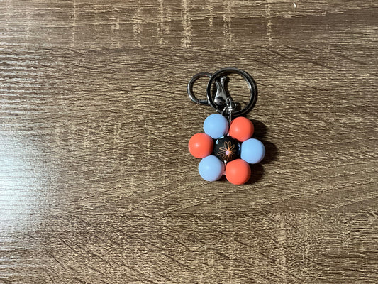 Midnight Garden Flower Key Chain