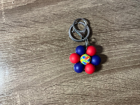 Autism  Flower Key Chain