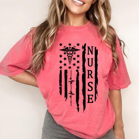 Nurse American Flag