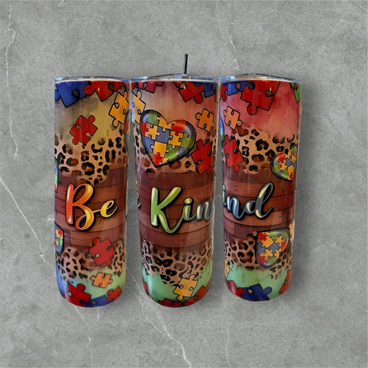 20oz Be Kind Autism Tumbler