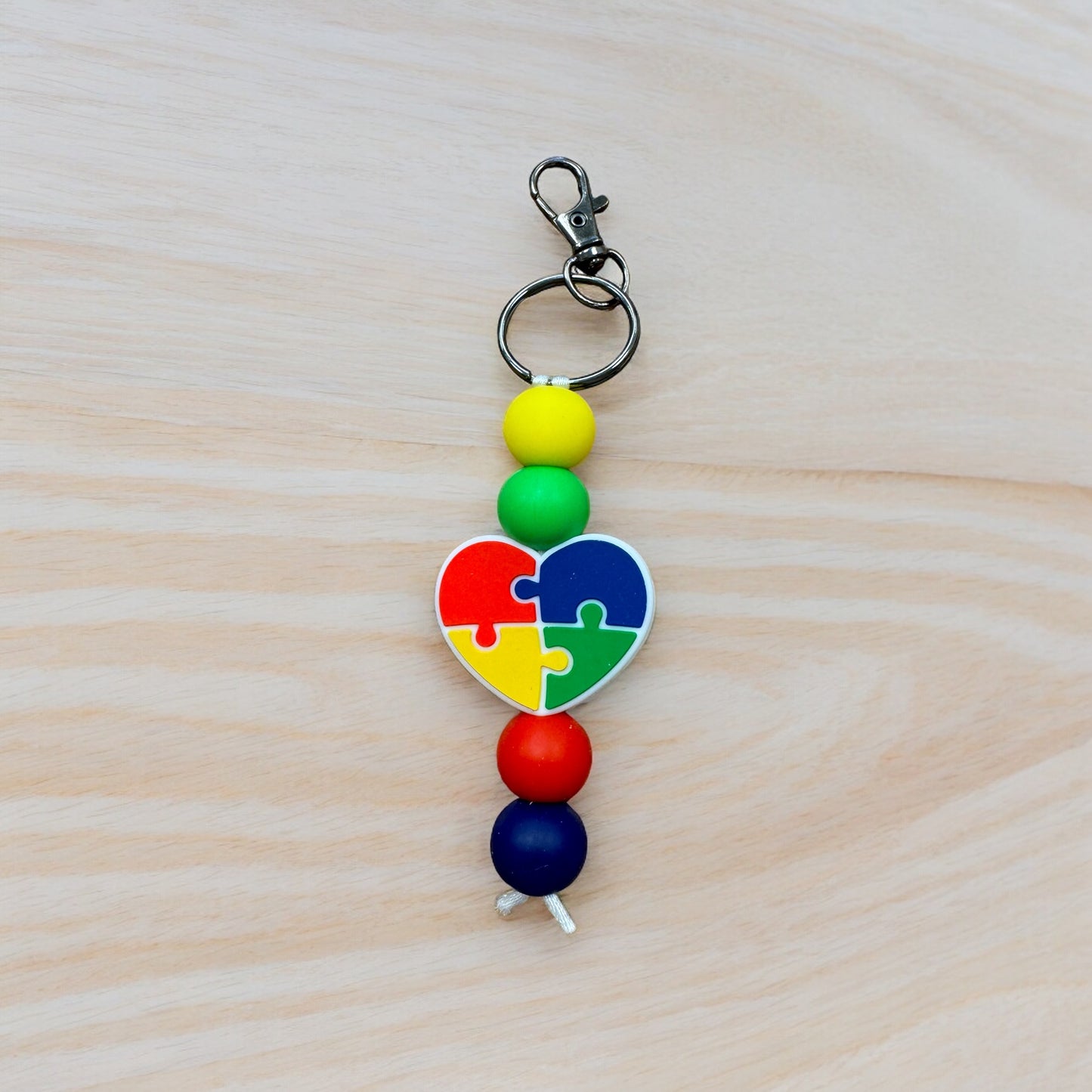 Heart Autism Keychain