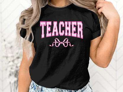 Teacher Pink Ribbon T-Shirt